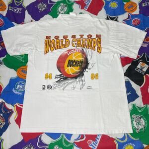 Vintage 1994 NBA Houston Rockets Break Thru Basketball Men's Large T-Shirt